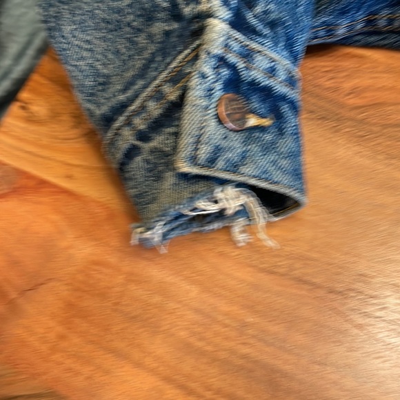 BEATLES painted folk art Jean jacket- Large - Picture 11 of 14